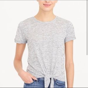 JCrew Tie Front Tee